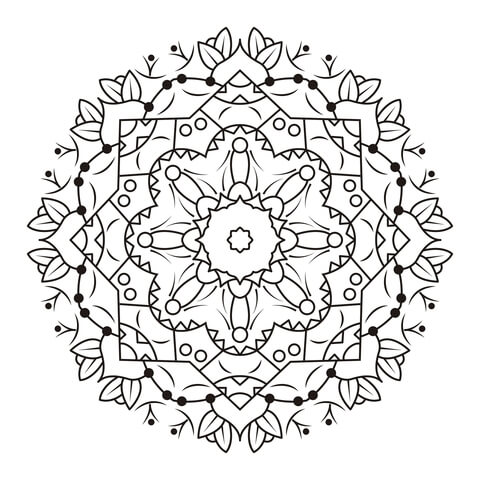 Flower Mandala Coloring Page